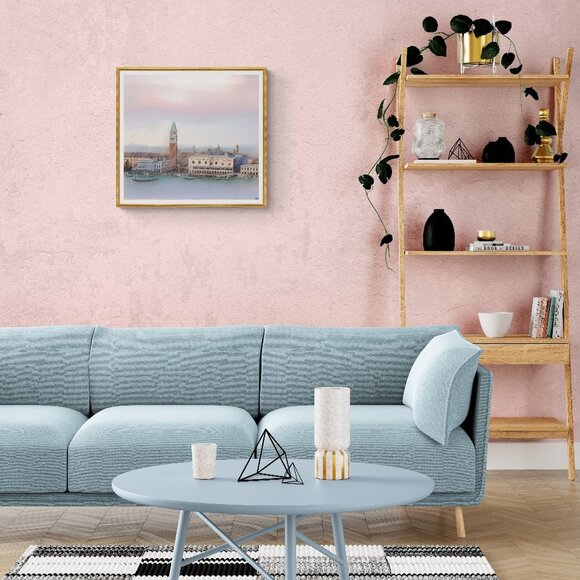 Rainy Afternoon in St. Mark’s Square, Venice Modern Wall Art Decor | Minimalist - Picture 3 of 4